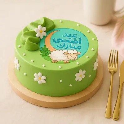 Eid Mubarak Vanilla Cake