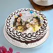 Charming Truffle Birthday Photo Cake - Half Kg Delight