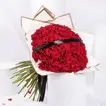 Luxurious 100 Red Roses Bouquet for Valentine’s Day Love