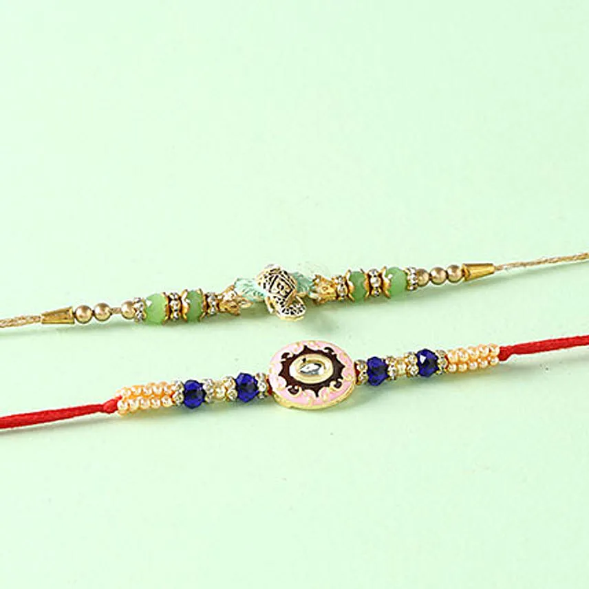 Yummy Gulab Jamun And Designer Rakhi Combo