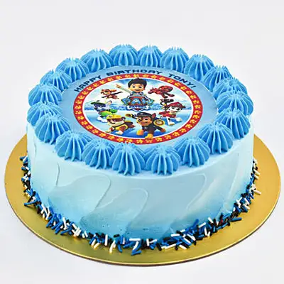 Delicious Pawfect Patrol Chocolate Cake - Half Kg