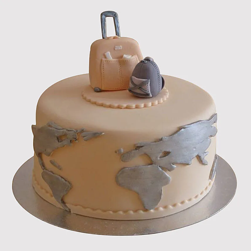 Designer Fondant Farewell Cake