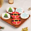 Festive Christmas Cookie Treats - Set of 6 Delicious Holiday Designs