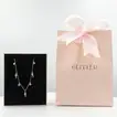 Elegant Sterling Silver Necklace with Arabic Letter A & Crystal Accents
