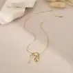 Elegant Gold-Plated Lock & Key Necklace - Romantic Jewelry