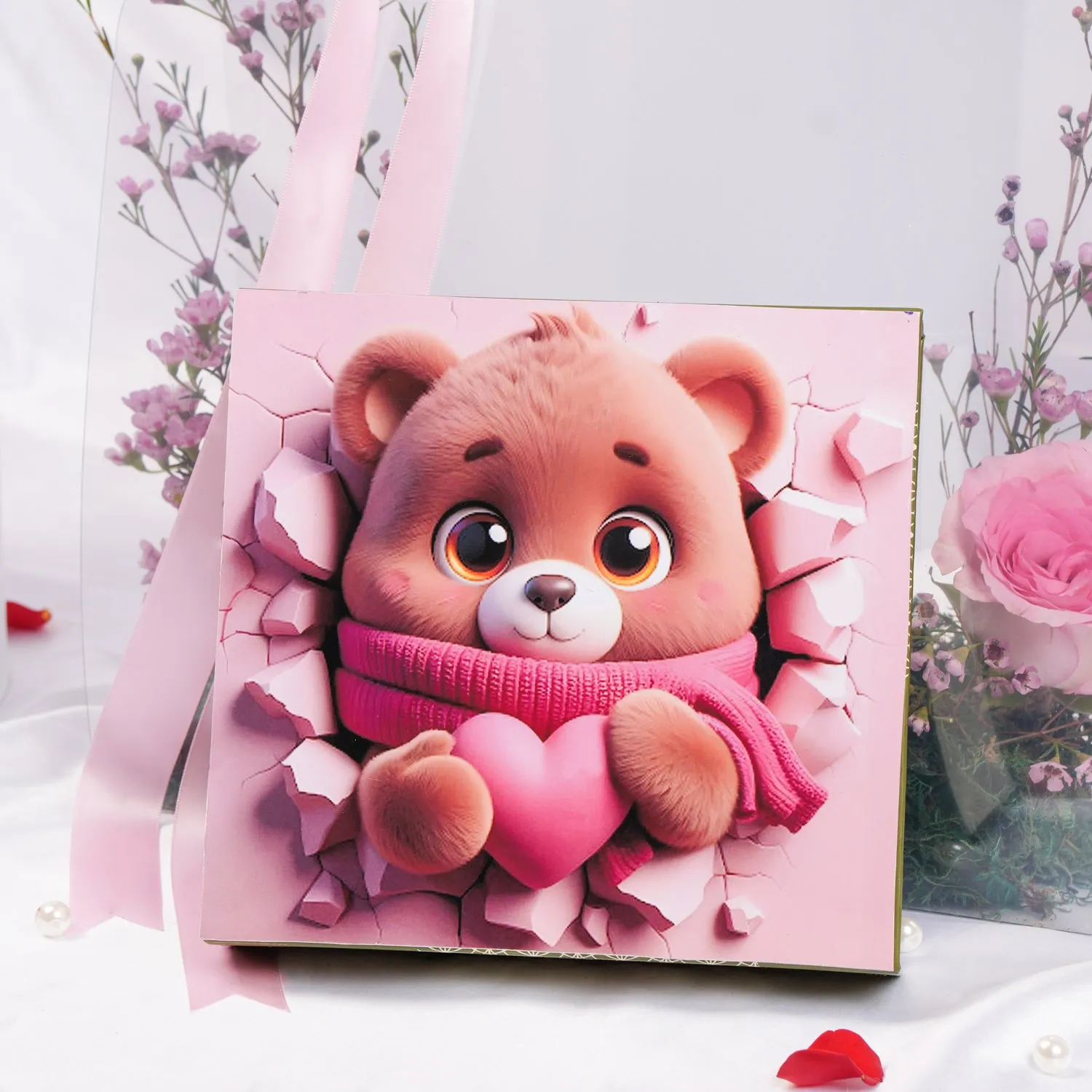 Pink Flower n Chocolates Treat