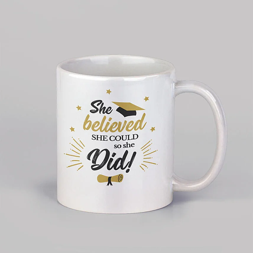 Graduation Theme Ceramic Mug Personalized Souvenir for Graduates