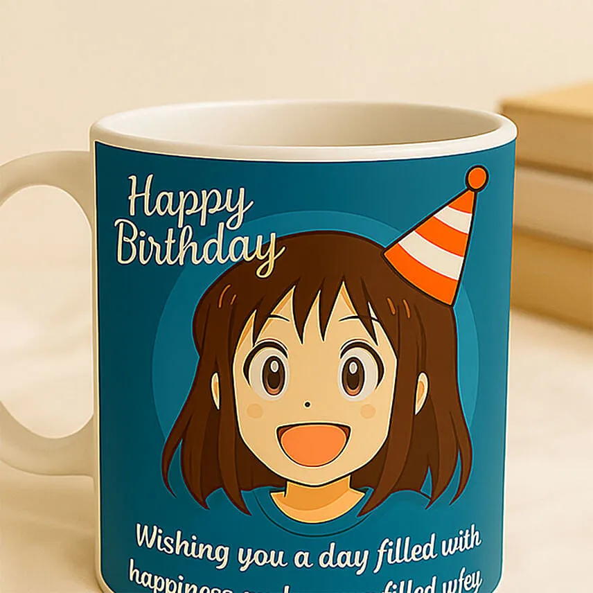 Personalise Your Ghibli Birthday Cap Mug