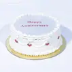 Delicious Red Velvet Candle Cake for a Happy Anniversary Celebration