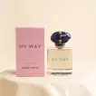Elegant Gerbera Vase with My Way Intense Perfume by Giorgio Armani