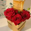 Golden Love Affair: Luxurious Roses & Godiva Chocolates