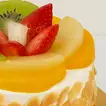 Exquisite Fresh Fruit Mono Cake - A Perfect Delight for Two