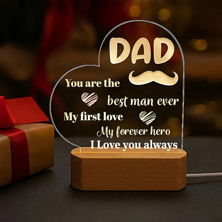 Light Up Dad's World LED Lamp