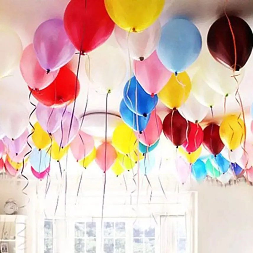 Colourful Helium Balloon Decor