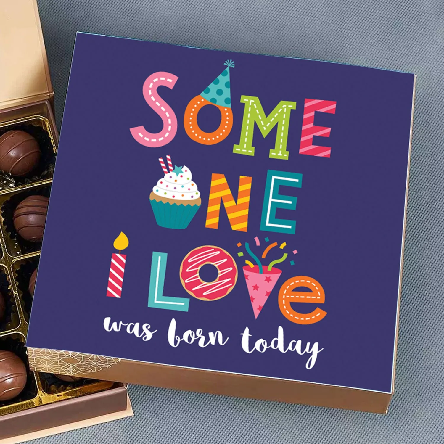 Delightful Birthday Wishes Chocolate Truffles Gift Box