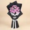 Elegant Daisy Flower Bouquet in Tuxedo Wrap for the Distinguished Gentleman