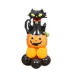 Giant Halloween Pumpkin Black Cat Balloon
