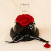 Valentines Day Forever Red Rose in Glass Dome