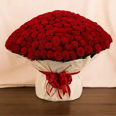 Enchanted Love | 200 Red Rose Flower Bouquet