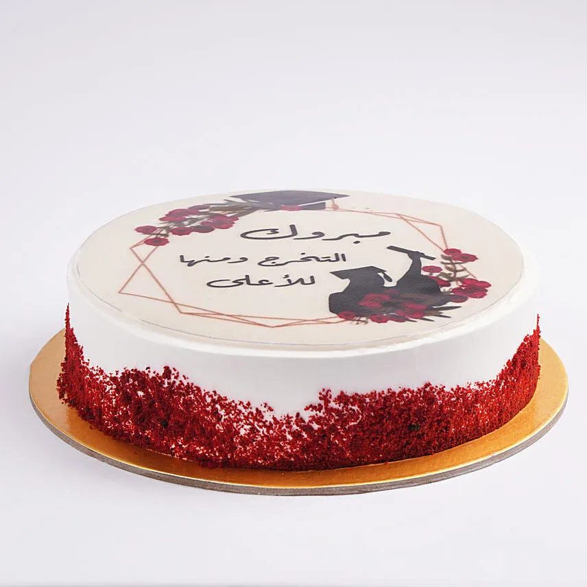 Graduation Red Velvet Cake Half Kg