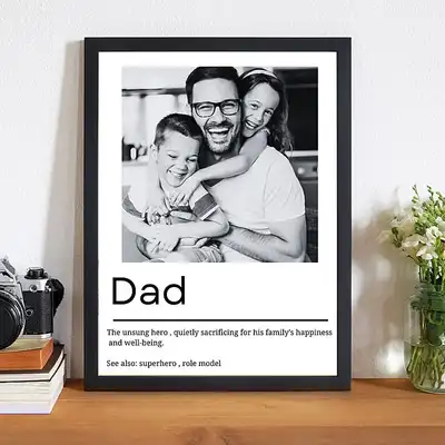 Dad Definition Photo Frame Gift For Dad