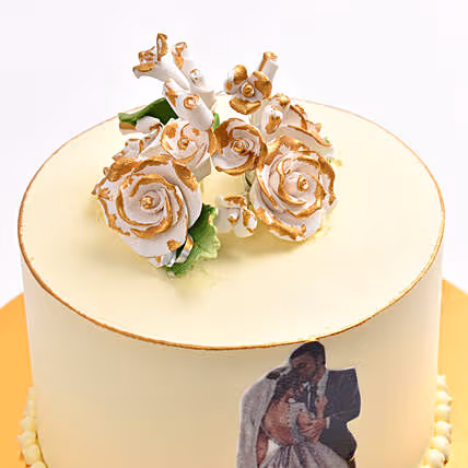 Union of Hearts Chocolate Wedding Cake