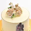Union of Hearts Chocolate Wedding Cake