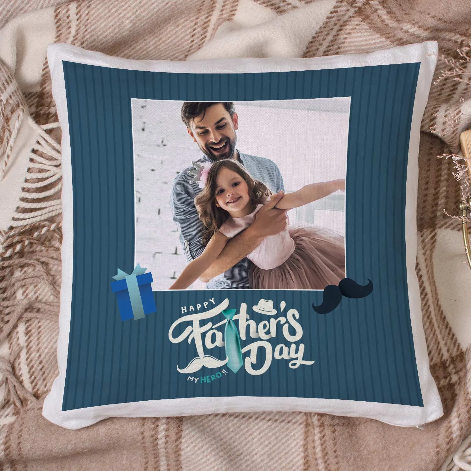Good Times With Dad Personalised Cushion