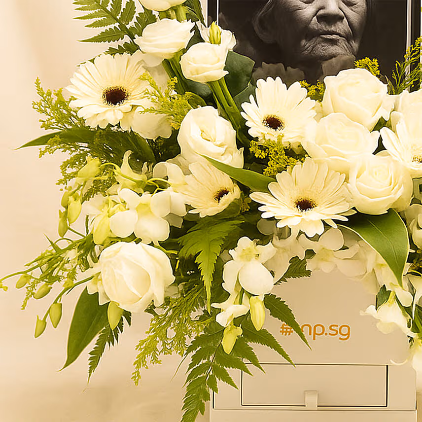 Personalised Frame Sympathy Flower Box