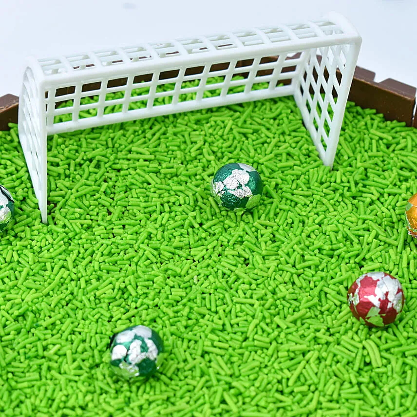Football Field Designer Chocolate Cake
