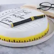 Best Teacher Ever Chocolate Fondant Cake - 1 Kg Celebration Delight