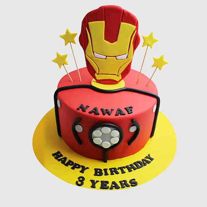 Iron Man Logo Starry Cake