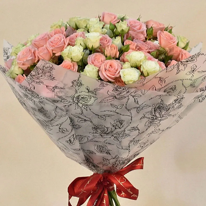 Joy of Love Spray Roses Bouquet for Vday