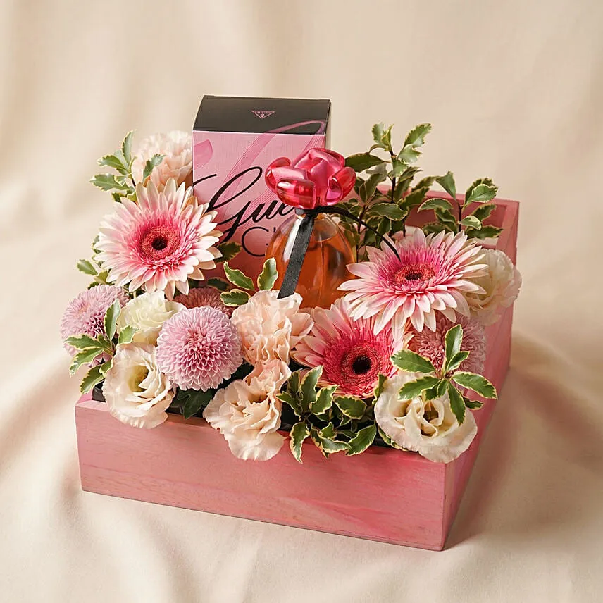Guess Girl Perfume and Flowers