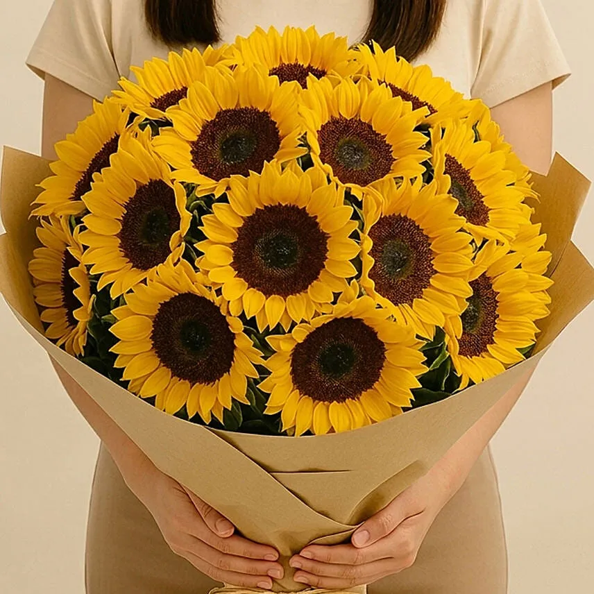 Sunny Hill 20 Sunflowers Bouquet