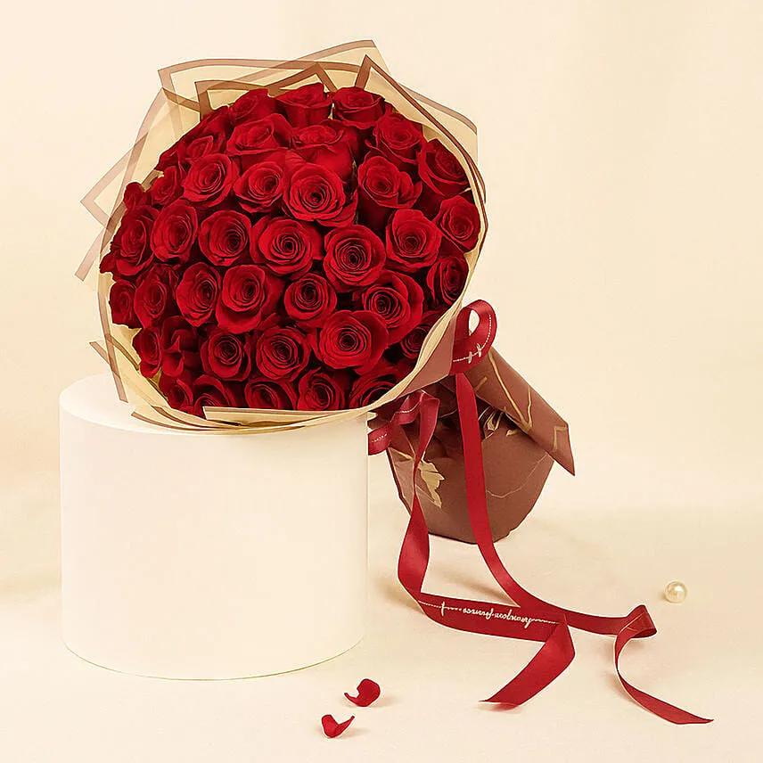 U & Me 50 Red Roses Bouquet