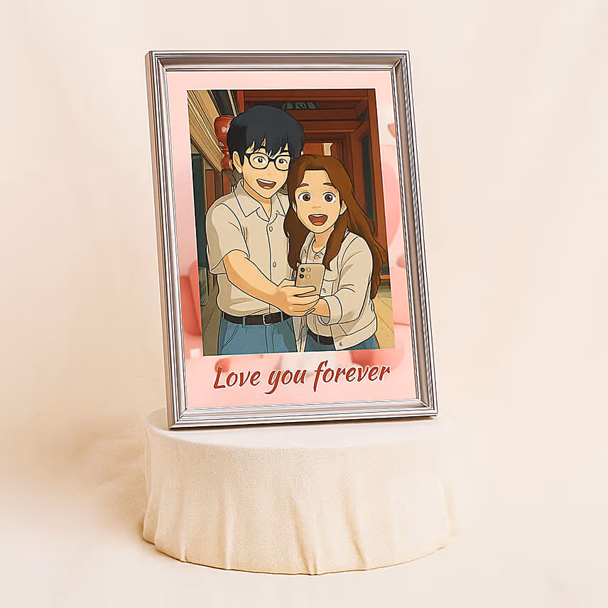 Personalised Ghibli Style Love You Forever Frame