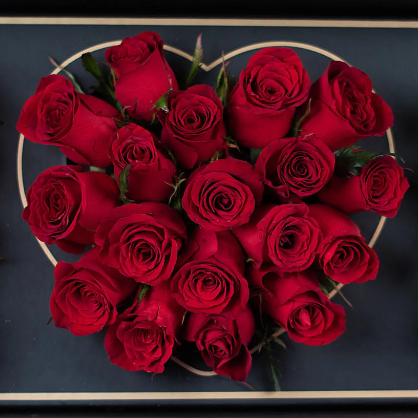 I Love You Mixed Roses Arrangement