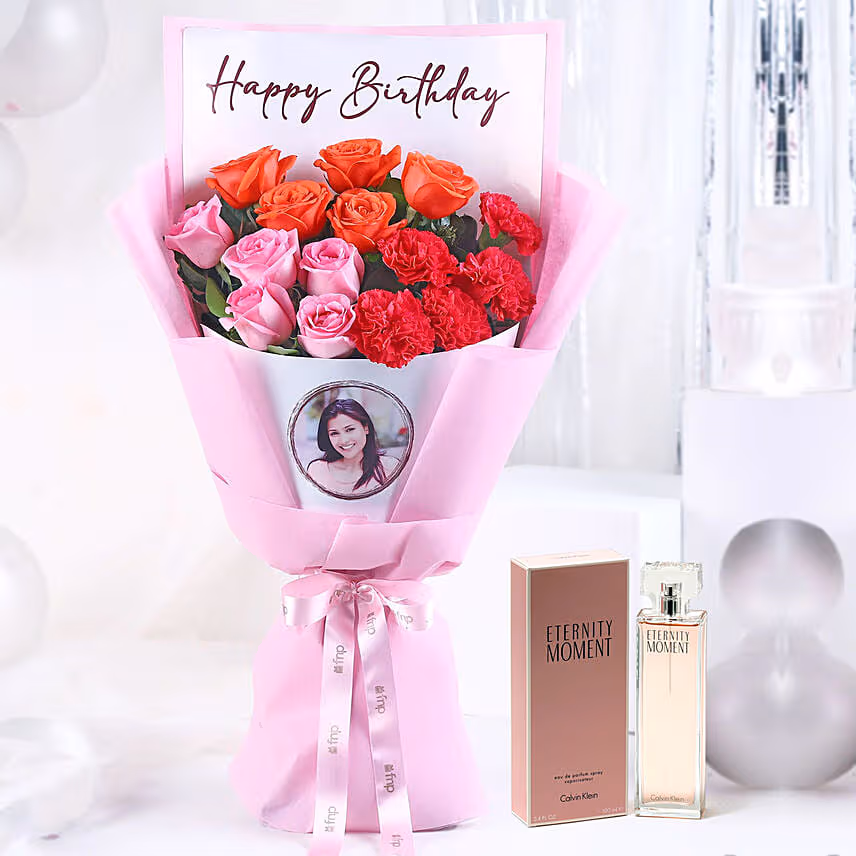 Personalised Rose Bouquet of Emotion with Perfume