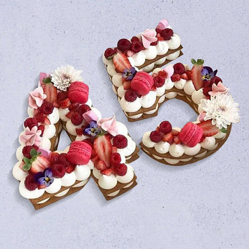 Number 45 Designer Cake