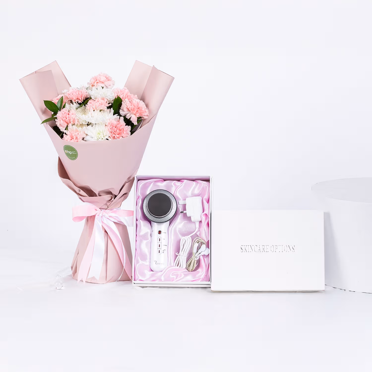 Luxurious Blooms Gift Set with 3-in-1 Skincare Device