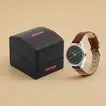 Titan Workwear Women's Quartz Watch - Black Dial & Brown Leather Strap