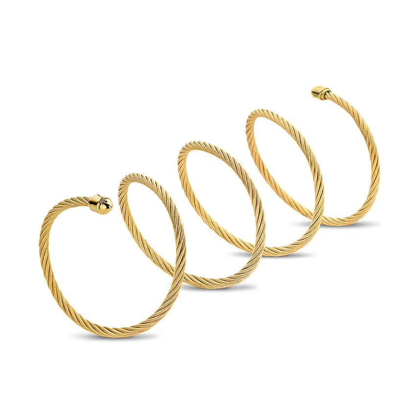 Cerruti 1881 Iconic Cable Memory Cuff For Her