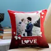 Personalized Anniversary Love Cushion with Custom Photo and Message