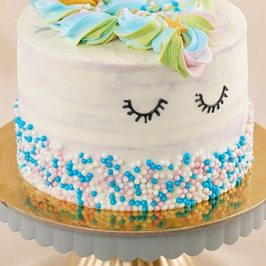 Cute Unicorn Red Velvet Cake