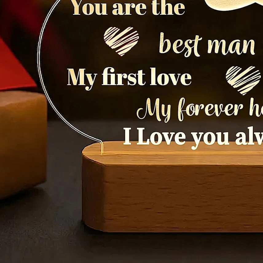 Light Up Dad's World LED Lamp