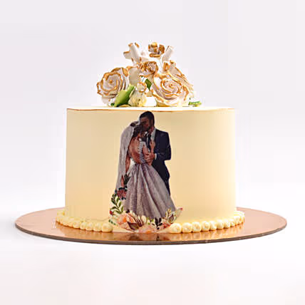 Union of Hearts Chocolate Wedding Cake