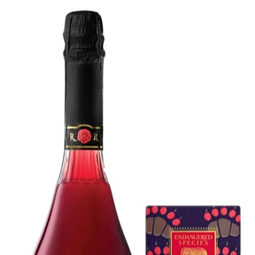 Red Sparkling Wine & Dark Chocolate