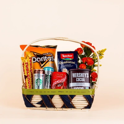 Premium Snack & Floral Essence Gift Hamper