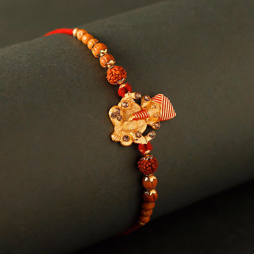 Sneh Antique Ganesha Rakhi & Gulab Jamun